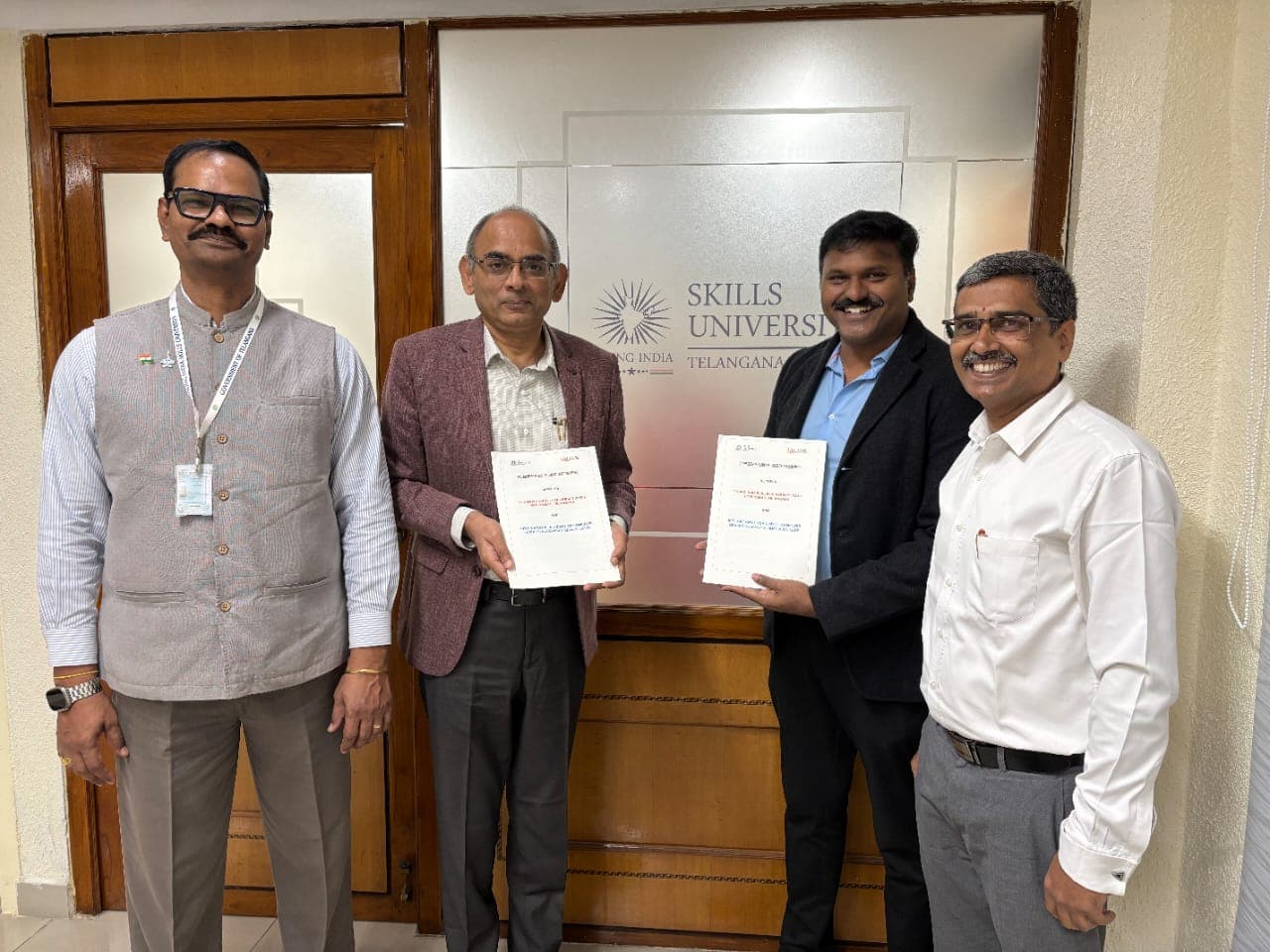 On 29 Oct 25, an MoU was entered in to between Young India Skills University and International Academy of Computer Graphics Multimedia College, Hyderabad on according affiliation for the conduct of four intensive skill-based courses in Anime and graphics. image 3